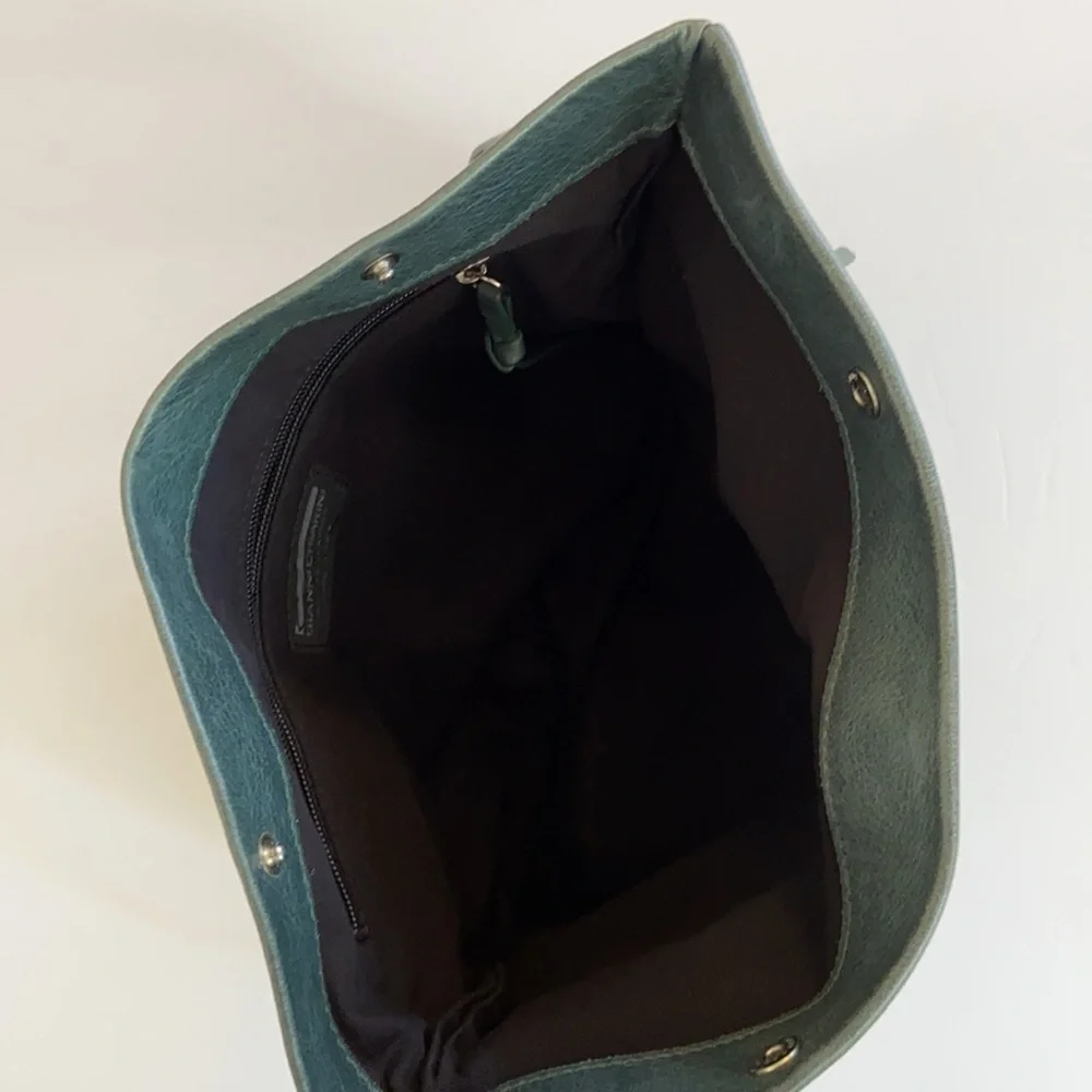 Gianni Chiarini Green Leather Clutch